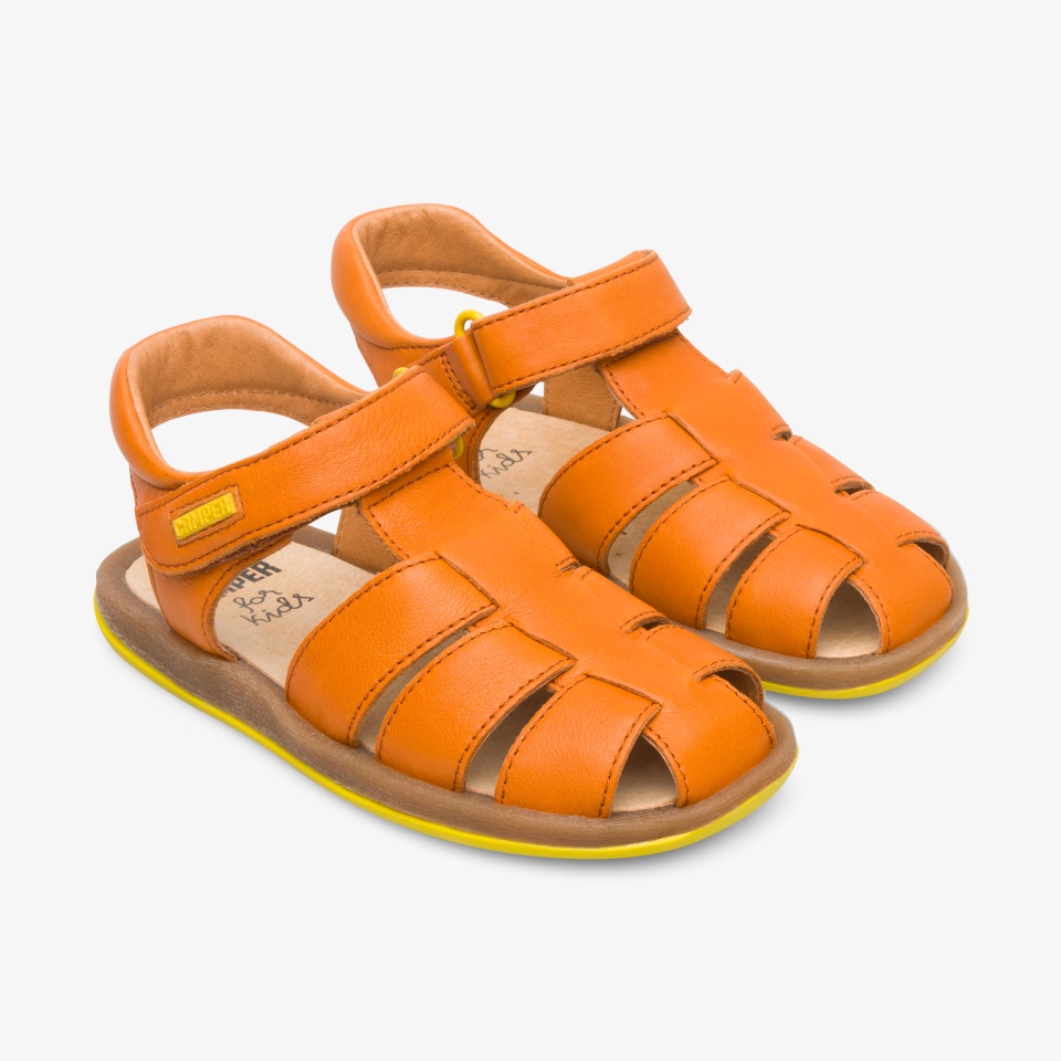 Camper Bicho Dark Orange - Camper Boys Sandals ||0694-UQBFJ||